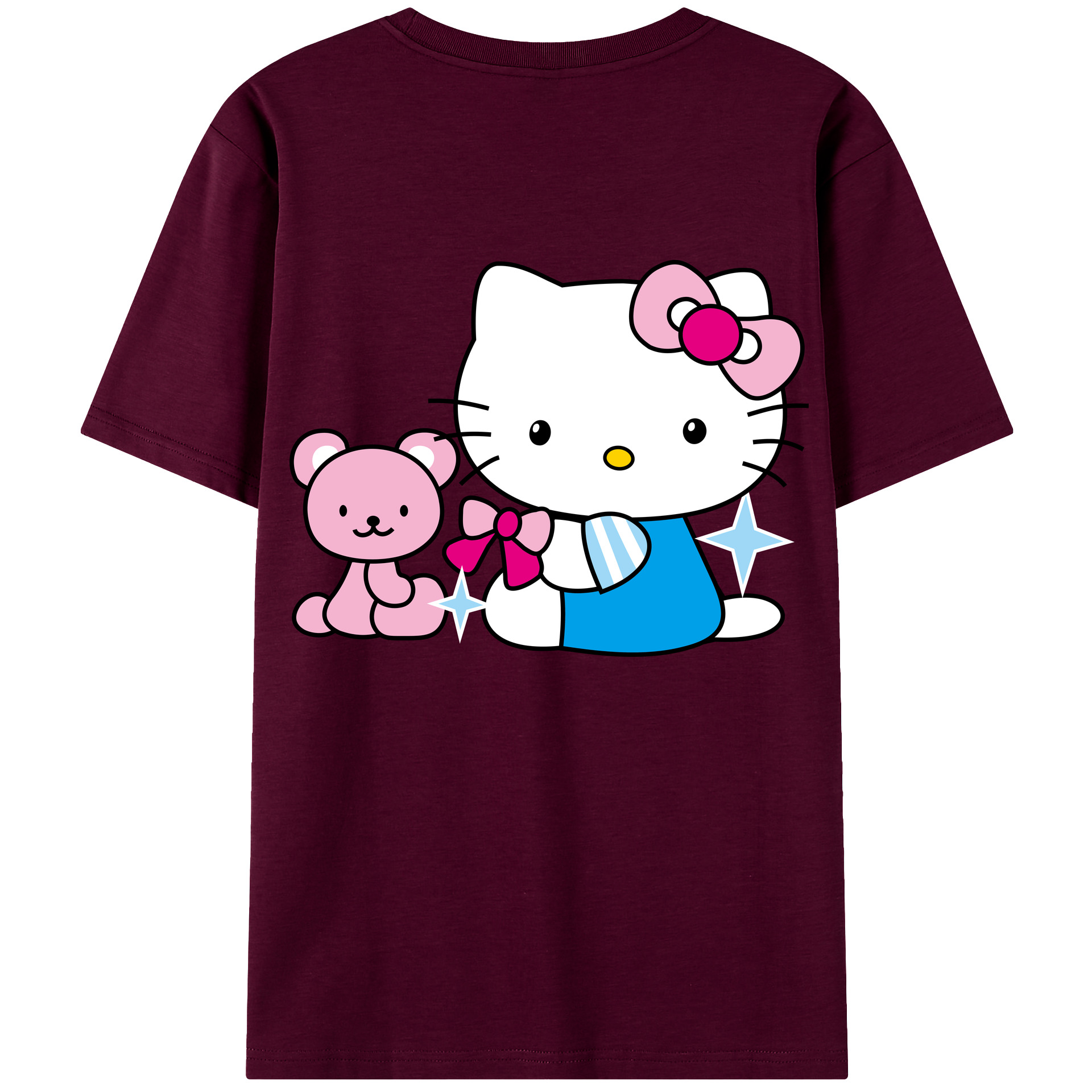 （画像用） Hello Kitty ハローキティ レディース半袖Tシャツ(バックプリント)